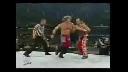 John Cena , Shawn Mchaels and Hulk Hogan vs Tyson Tomko , Christian and Chris Jericho