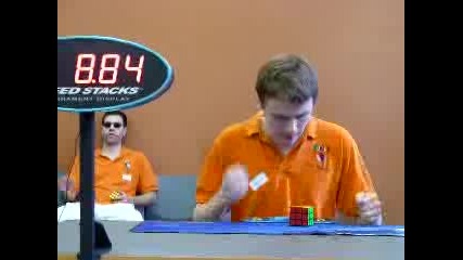 Rubik's cube 8.84 seconds, Belgium Open 2010 finals Erik Akkersdijk