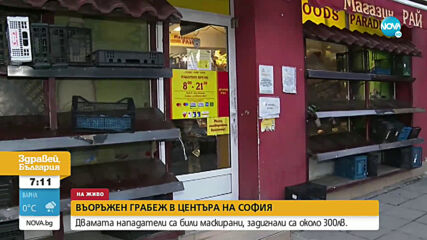 Издирват мъжете, ограбили магазин въоръжени в София