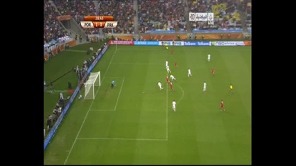 21.06.2010 - Световно Първенство - Португалия 4 - 0 Северна Корея гол на Мейрелеш 