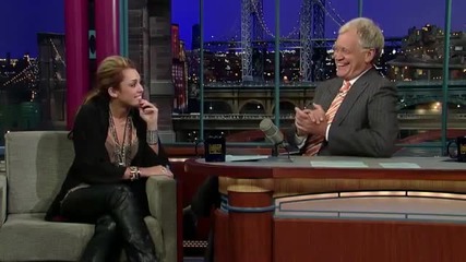 Miley Cyrus - The Late Show with David Letterman [hd]