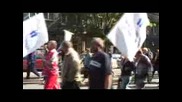Работниците от „Кремиковци” пак на протест в центъра на София