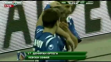 Левски - Ботев Пд. 5:0 Всички голове
