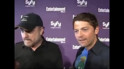 Jensen Interrupts Misha and Jim Interview 
