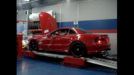 Mercedes - Benz Sl 5.5 Amg Red Devil at Dyno Test 