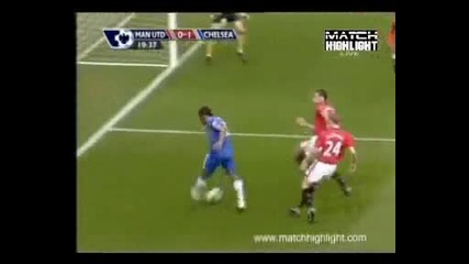 Manchester United 0 - 1 Chelsea Joe Cole Goal 