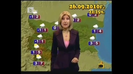 btv времето днес е - 1 градуса - Господари на Ефира 27.09.2010 