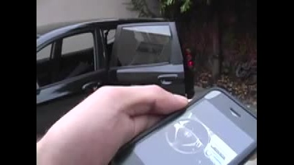 Управляване на кола чрез Iphone ..