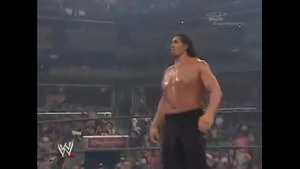 The Great Khali vs Batista vs Rey mysterio (2007)