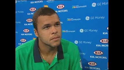 Australian Open 2009 - Интервю с Жо Вилфред Цонга