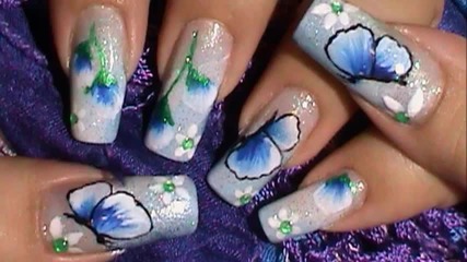 Nail art butterfly
