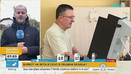 Изключително ниска избирателна активност в село Лютово