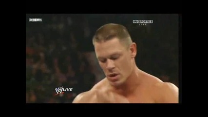 The Rock vs The Miz vs John Cena 