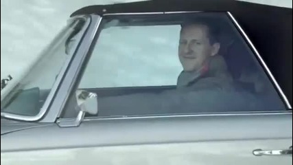 Шумахер и Хаккинен в реклама на Mercedes-benz