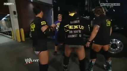 John Cena атакува Nexus Back Stage