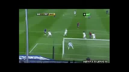 F.c Barcelona Vs. Sevilla Fc 4 - 0 Goals & Highlights Hq (22.04.09)c