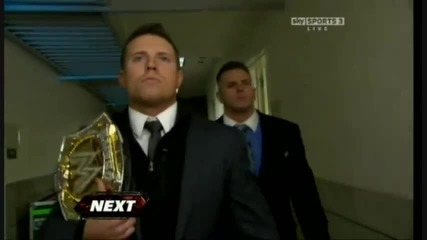 The Miz encounters the guy he shoved backstage
