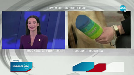 Куче открадна микрофона на репортерка в Москва