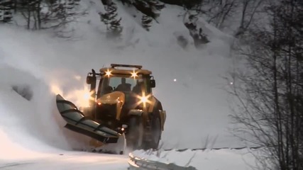 Екстремно почистване на снега в Норвегия