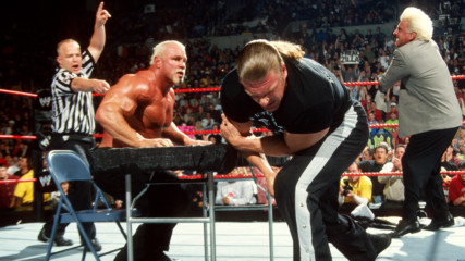 Scott Steiner vs. Triple H - Arm Wrestling Contest: Raw, Dec. 23, 2002