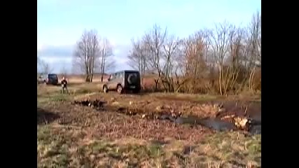 Mercedes G and Wrangler mudding