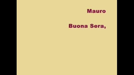 Mauro - Buona Sera, Ciao, Ciao