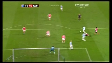 Manchester City - Arsenal 1:0 Tevez 