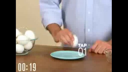 Най бързия начин за белене на яйца 