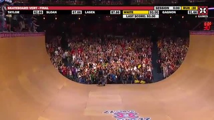 X Games Shaun White takes Gold in Skateboard Vert Final [hd]