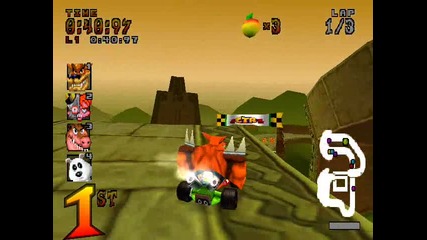 Crash Team Racing - Area The Lost Ruins - Papus Pyramid - Trophy 