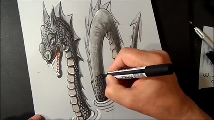 Ето как се рисува 3-d Дракон