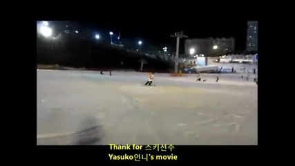 [120120] Kyuhyun skiing at Vivaldi Ski Resort