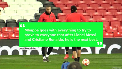José Mourinho rates Mbappé as the world's 3rd best player