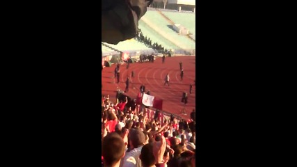 small fan of cska sofiq leads supporters