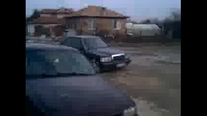 малко дрифт с мерцедес 190