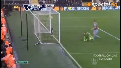 Фулъм - Уест Хам 2:1, Бербатов с гол