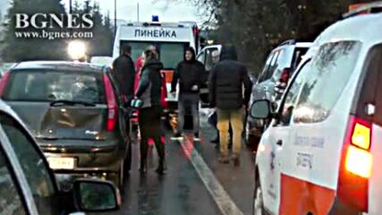 Катастрофа с два джипа на изхода на Благоевград