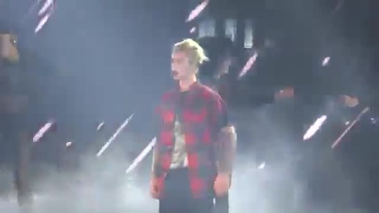 Най-доброто изпълнение на вечерта! Justin Bieber - Purpose Tour- No Pressure (live from Seattle)