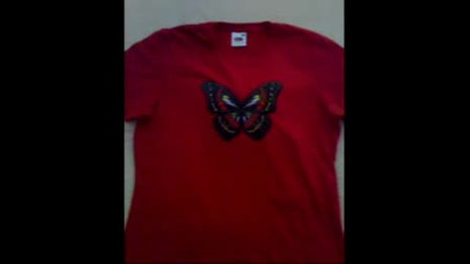 Сезонна разпродажба! Супер цена 25лв! Не изпускай! Red Butterfly T - shirt свети!