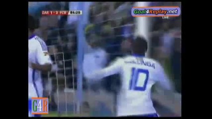 Real Zaragoza - Barcelona 1 - 3 (2 - 4, 21 3 2010) 
