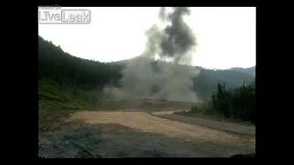 Shockwave of big explosion 