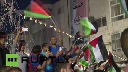 Палестина: Хиляди празнуват вдигането на Палестинското знаме на събранието на ОН