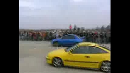 Subaro Sti (340hp) vs Calibra Turbo C20let (280hp)