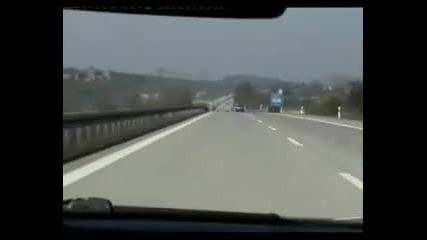 Audi Rs2 on the motorway in saxony 