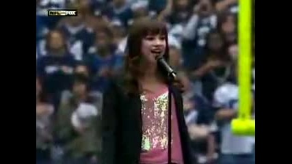 Demi Lovato Singing the National Anthem live on Fox 