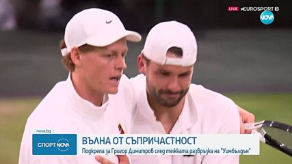 Подкрепа за Григор Димитров след тежката контузия на Уимбълдън