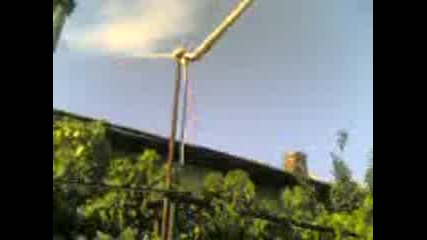 недовършен вятърен генератор