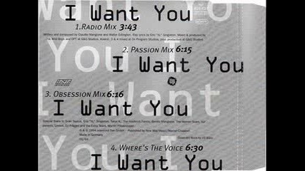 Face Ii Face - I Want You 1994