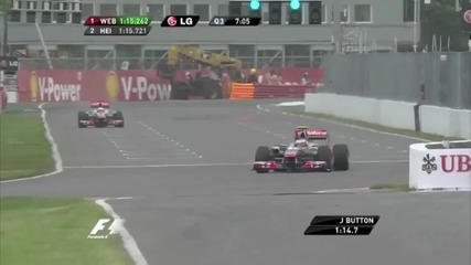 F1 Гран при на Канада 2011 - Избрани моменти от квалификациите Hd