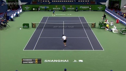 Roddick vs Dimitrov - Shanghai 2011 - Part 1